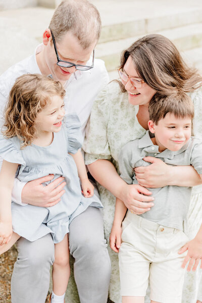 Boston Area Photographer Hannah MacLean and her husband and two children