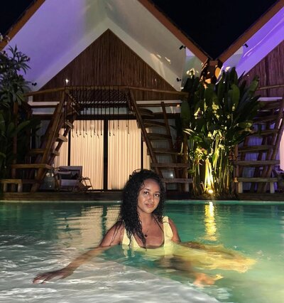 Self love island…🫶💗 Death & Rebirth 🌒🌓🌑Letting go of our story and jumping in the pool🤪❤️‍-5