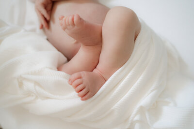 Sweet Baby Sitting Up by Austin Newborn Photographer