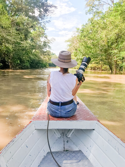 Kelli-Hayden-Amazon-River-Peru-Jungle-Boat