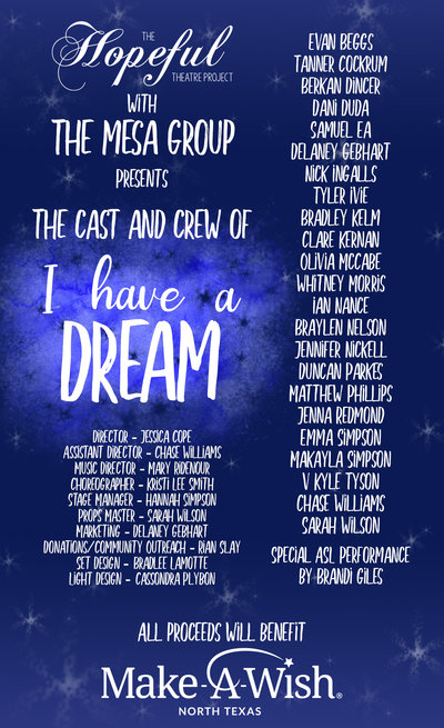 I have a Dream Cast and Crew