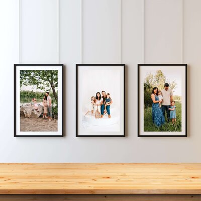 Springfield Mo newborn photography of framed photo of afamily holding newborn playing with toddler