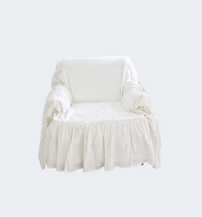 Ruffled chair cover
