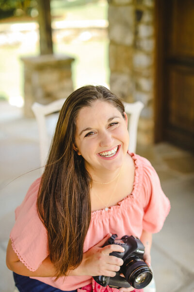 Headshot of wedding photographer and photo editor, erica burleson.