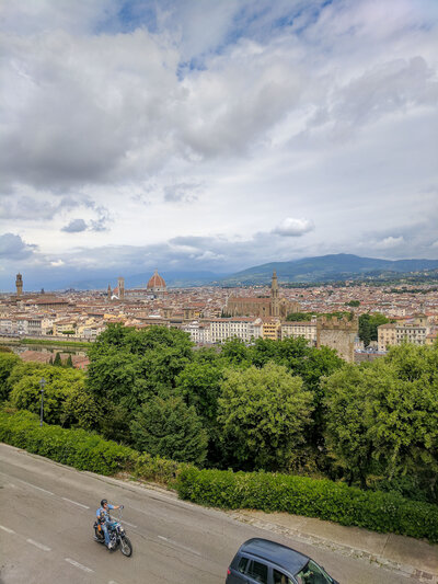 Duomo di Firenze, Bell Tower, and Baptistry in Florence, Italy.