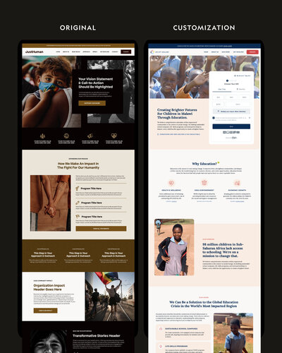 Humankind | Nonprofit Website Templates & Design