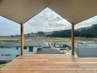 decking and verandah with a view