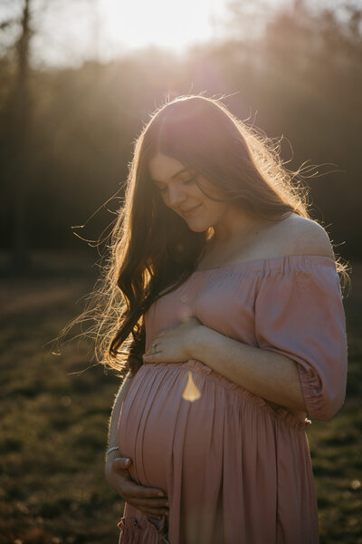 Pregnancy announcement photos in North Georgia