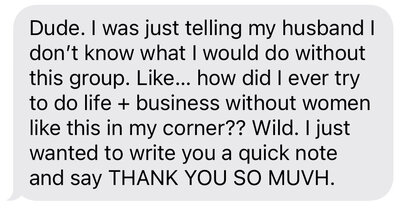 Happy review testimonial screenshot