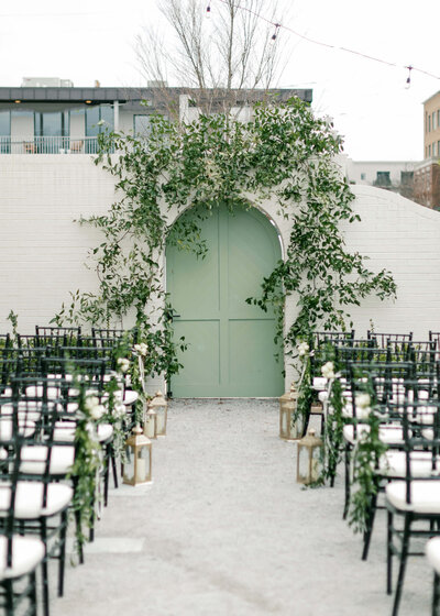 Courtyard ceremony at The Farrell Birmingham