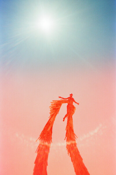 film photograph captured by Los Angeles wedding photographer