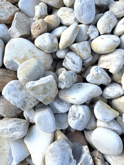 #1 Peagravel river rock for pick up or delivery in Westmoreland County, PA.