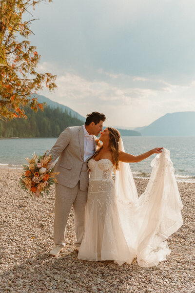 Snowy elopement in yosemite national park