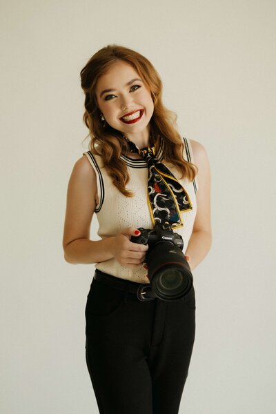 woman smiling at camera