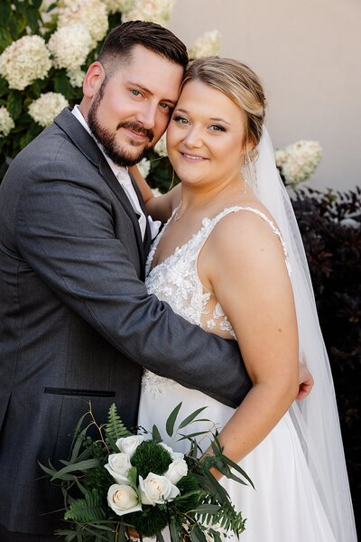 Green Bay Wedding couple at The Distillery