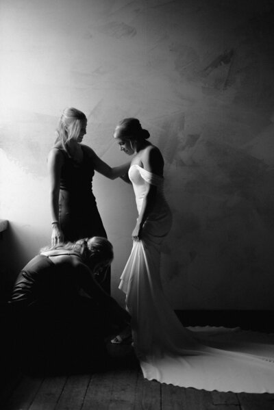 Photograph of Bride and groom all smiles