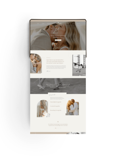 Showit website template voor fotografen