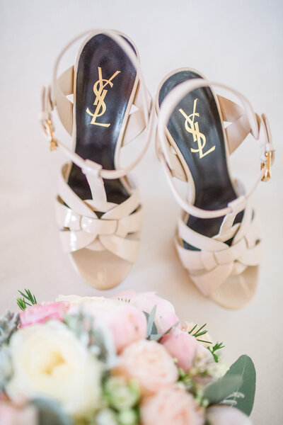 best wedding shoes by designer YSL are both comfortable and fashionable for the timeless bride