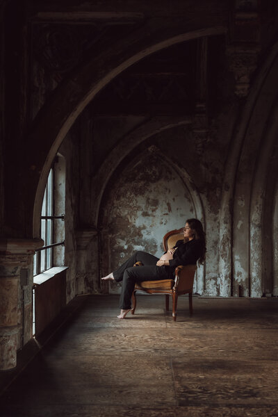 Zwart-wit puur kinderportret