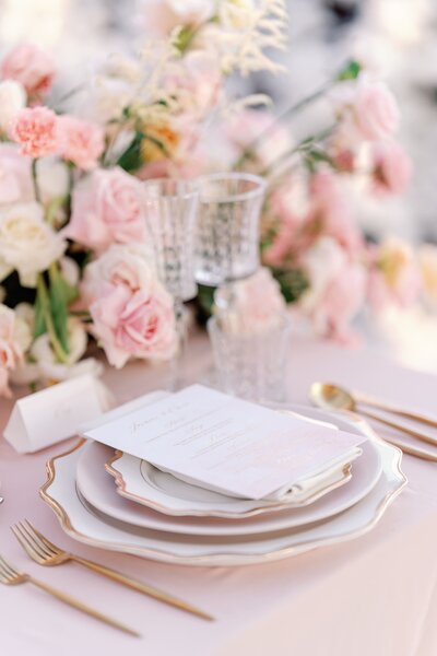 Elegant Pink Wedding Decor