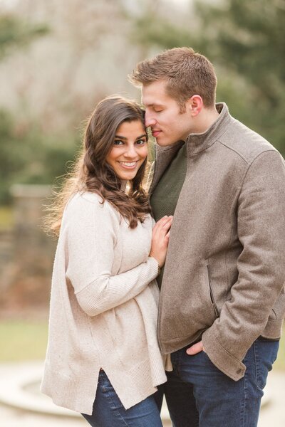 Couple hugging