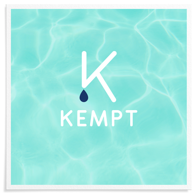 modern logo design for swim cap line, Kempt Life