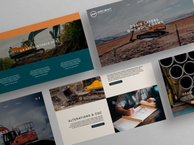 Hard Graft Drainage brand design and website design