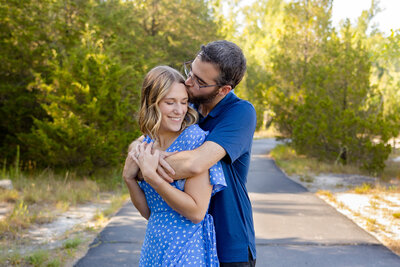 Beautiful 'Couples Love' engagement photo captured by Style & Grace Photography at Klondike Park, St. Louis, highlighting the love and connection between the couple.