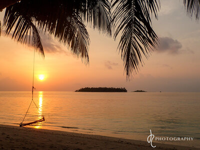 maldives sunset