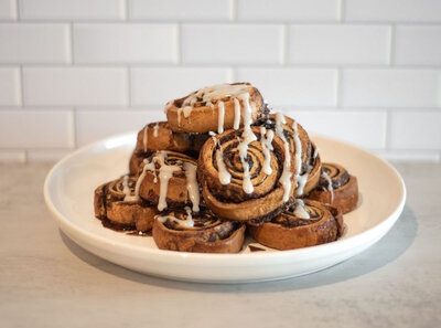 Cinnamon rolls at Mason Dixon Bakery & Bistro