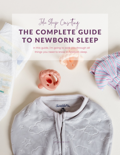 olie Sleep Consulting Newborn Sleep Guide Cover