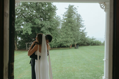 bride and groom captured by vermont wedding photographer elsie goodman