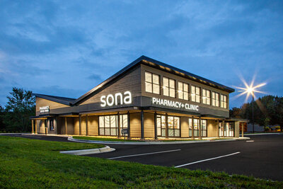 Sona Pharmacy & Clinic, built by Cooper Construction