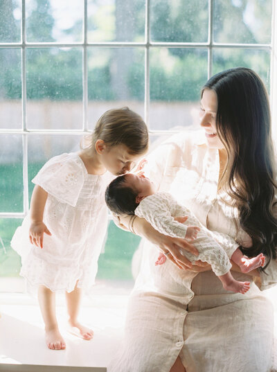 In home Newborn photography on film 