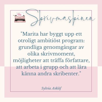 Sagt om Skrivmaskinen - Ord om lektören Marita av Sylvia Asklöf - Marita Brännvall