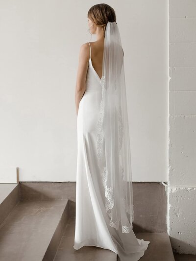 Long Tulle Veil With Comb