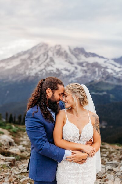 Mt. Rainier Elopement Portraits by Megan Montalvo Photography