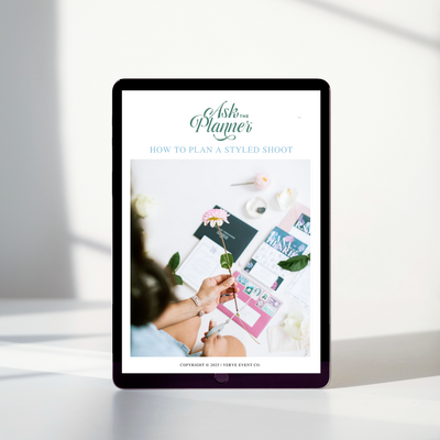 Step-by-step mini course on planning a styled shoot to build your portfolio and attract ideal clients. Includes a guided workbook, mood board template, and planning spreadsheets to help wedding planners and photographers execute flawless styled shoots.