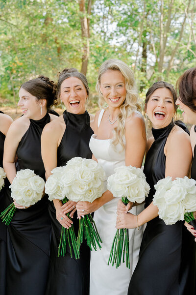 bridesmaid dresses midi length Elegant Midi Length Chiffon Bridesmaid Dresses with Asymmetrical Ruffl main image 0