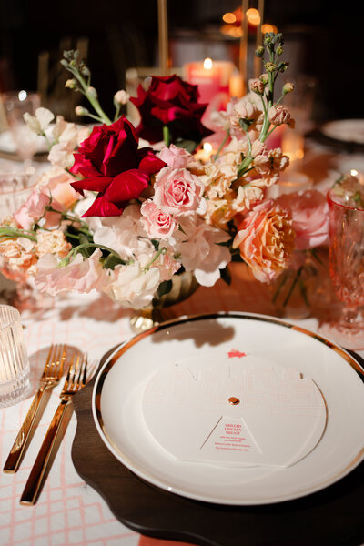 Cincinnati wedding reception table place