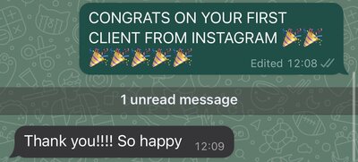 Congrats on your first client!
