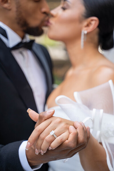 close-up of couple captured by Indianapolis wedding photographer