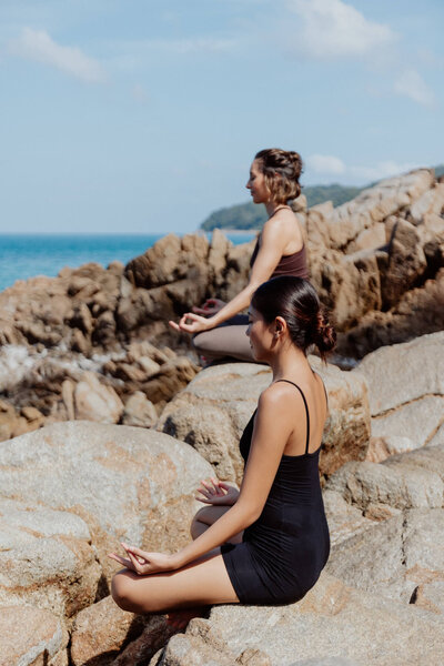 Yoga Class Phuket Sunset Meditation Moksha Wellness