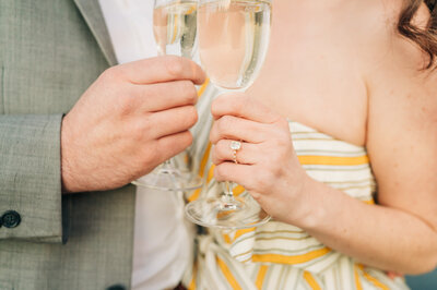 Virginia Wedding Photographer, detail shot of bride and groom's rings