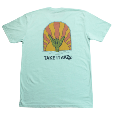 arizona sunset and cactus t-shirt