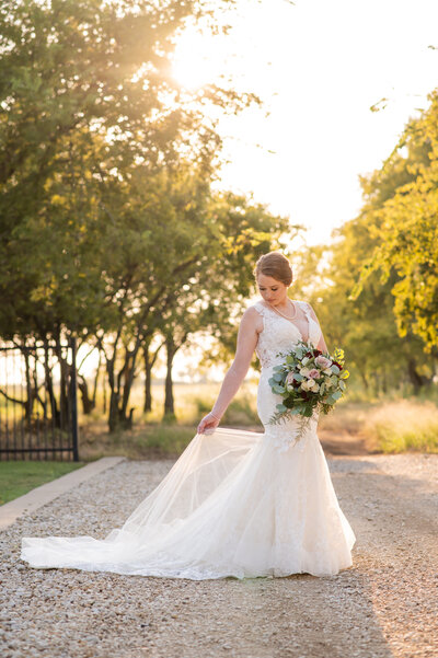 Bride at The Milestone in Krum by Brittany Barclay Photography