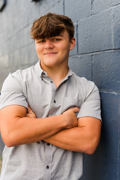 senior guy athlete river basketball baseball