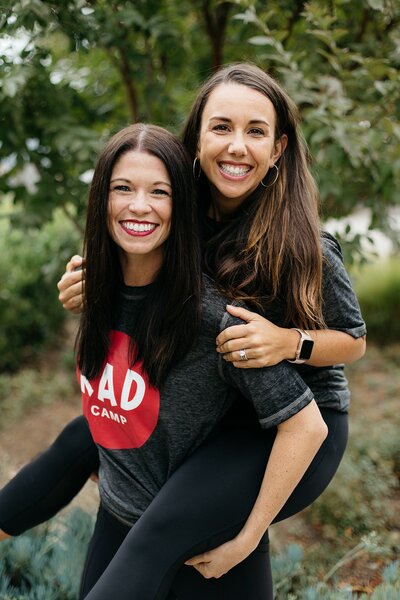 RAD Camp founders Katie Webb and Meghan Clem at a fun RAD Camp event