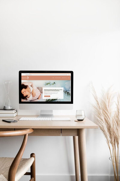 NK Web Design Co. client website for a doula in Ottawa