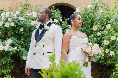 Couple at St Francis Hall DC Wedding by Get The Look Weddings and Events (1)